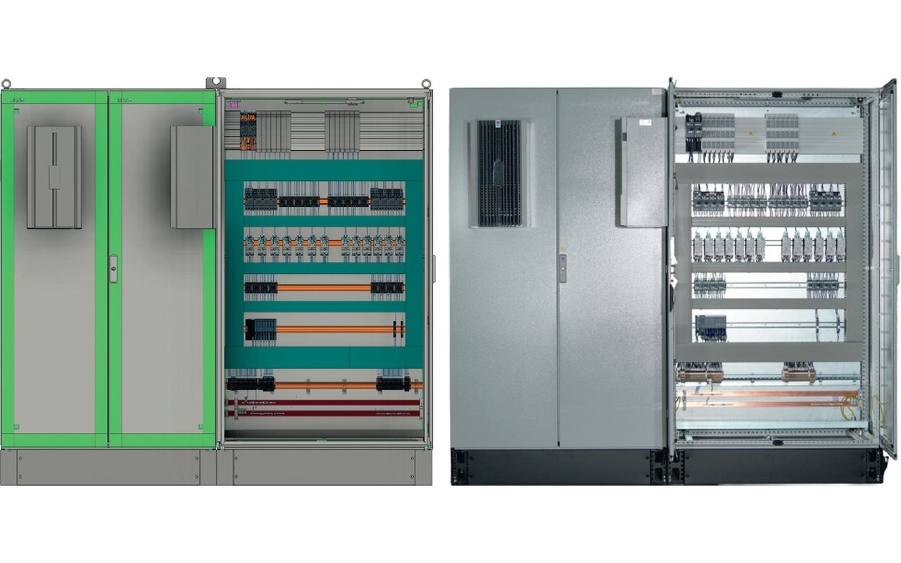 Digitaler Zwilling und gefertigter Schaltschrank im Vergleich – B&I Artikel über UVP Schaltschrankbau
